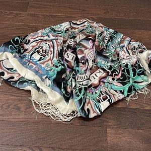 Ed Hardy silk shawl